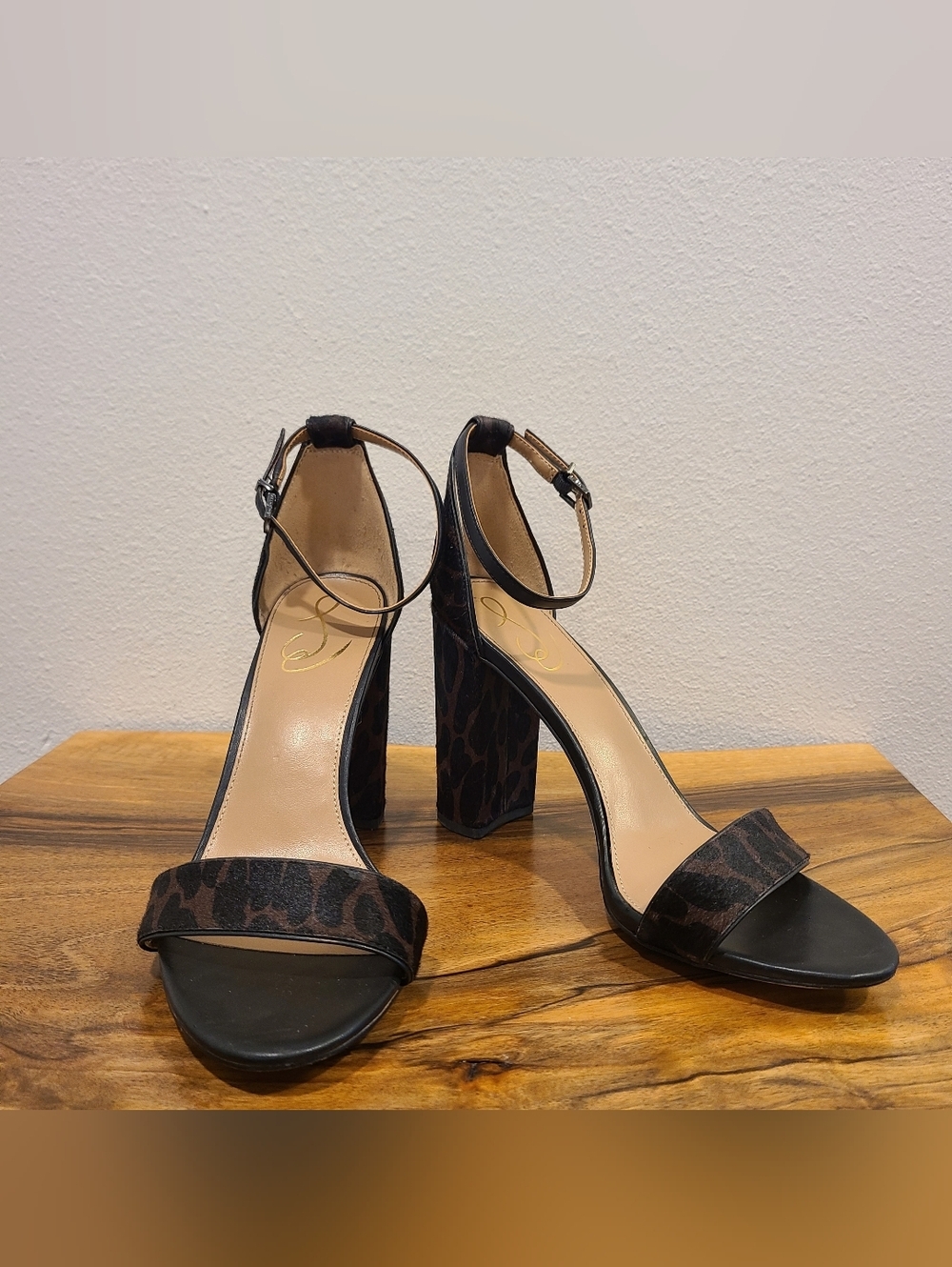 Sam Edelman Yaro Block Heel Animal Print Sandals